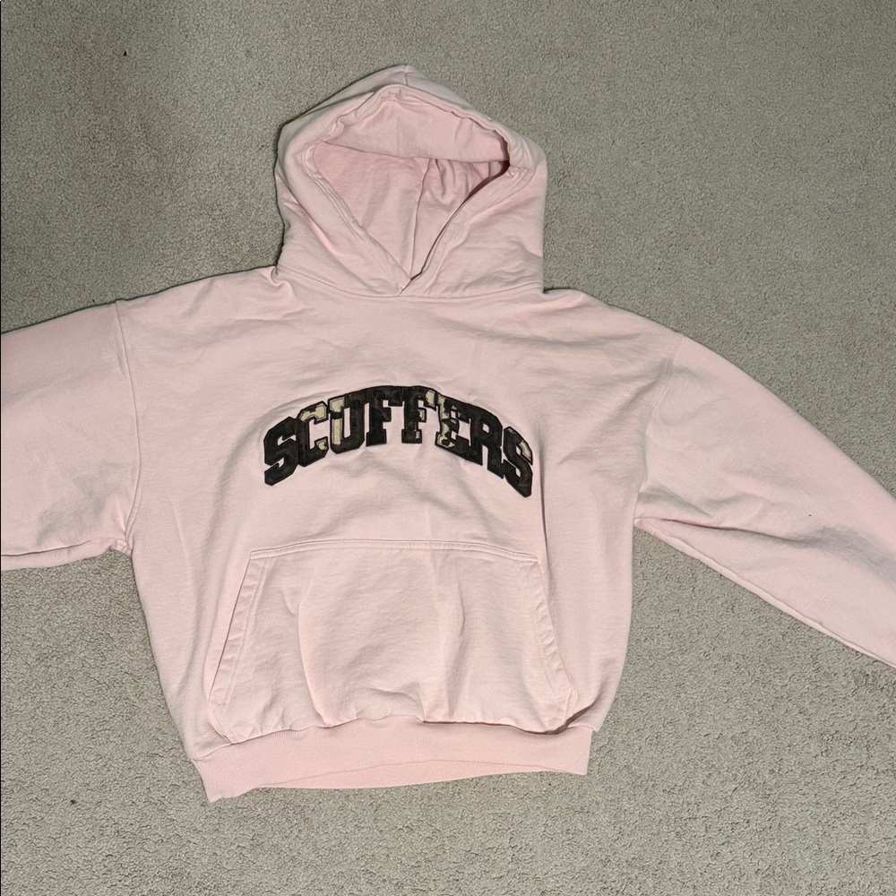 Scuffers Men's Pink Hoodie